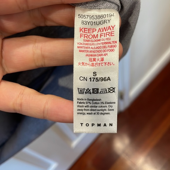 Topman Men’s Collared Button Down Short Sleeve Shirt S - Picture 8 of 8